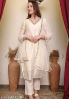 Kurti Pant Dupatta Set for Women 