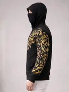 Hooded Printed Cotton Blend T-shirt for Men 