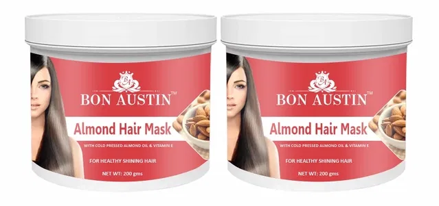 Bon Austin Almond Protein Hair Mask (200 g, Pack of 2)