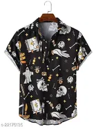 Digital Printed Stitched Half Sleeve Shirt for Men 