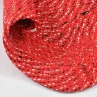 Polypropylene PP Doormat, Red, Pack of 2 