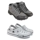 Combo of Casual Shoes with Clogs for Men 