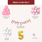 5th Happy Birthday Balloon Decoration Kit, Multicolor, Pack Of 63