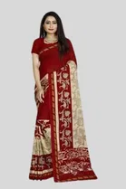 Georgette Printed Saree for Women 