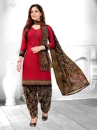 Cotton Printed Salwar Suit for Women 