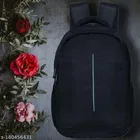Rubber Backpack for Men & Women, Black