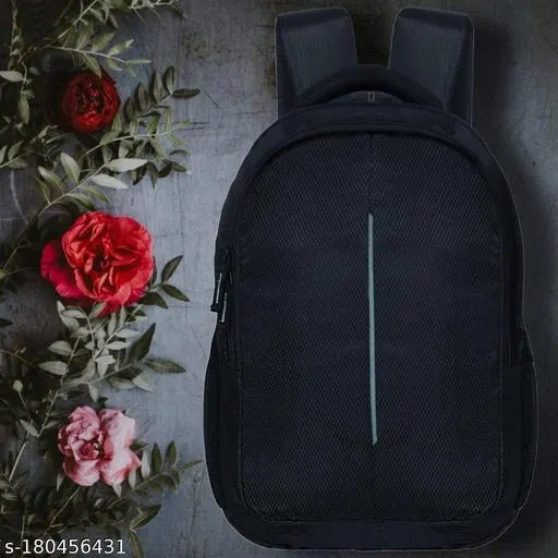 Rubber Backpack for Men & Women, Black