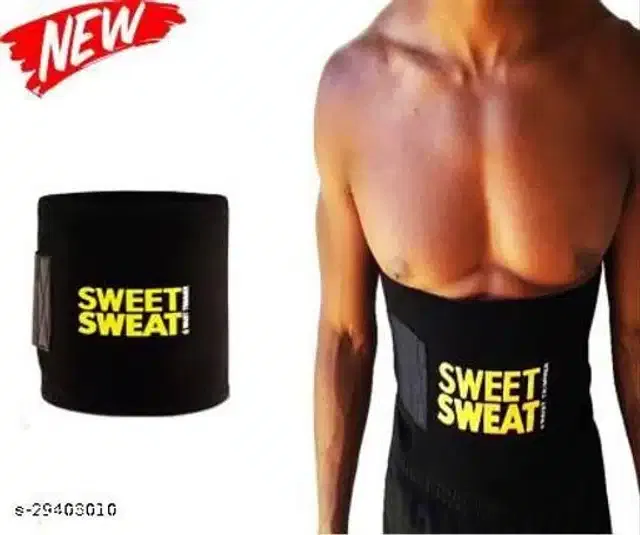 Sweat Belt for Unisex (Black, Free Size)