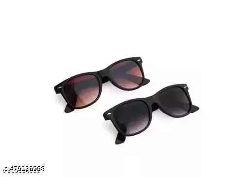 Square Shape UV Protected Sunglasses for Mens ,Black & Brown