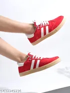 Shoetopia Red Slip-on Sneakers Size IND-7