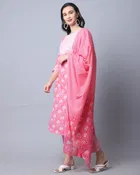 Cotton Cambric Embroidered Kurta Set for Women 