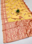 Chanderi Cotton Zari Woven Saree for Women 