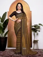 Georgette Printed Saree for Women 