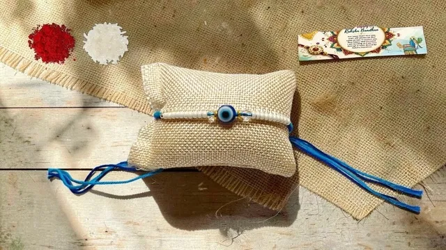 Evil Eye Beads Rakhi (Multicolor, Pack of 1)