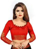 Trendy Banarasi Saree with Blouse Piece For Women 