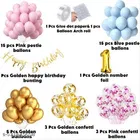45 Pcs 1st Birthday Decoration kit, Multicolour, Set of 1