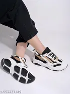 Shoetopia Colorblocked Mesh Sneakers for Girls 