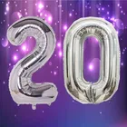 Foil Balloon for Birthday Celebration, No. 20 