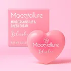 Cute Heart Cream Blusher With Built-In Mirror