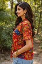 Floral Print Shirt Top for Women 