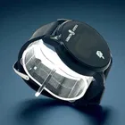 Silicone Strap Round Digital Watch for Men 