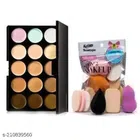 Contour Palette with 6 Pcs Makeup Blender (Set of 2)