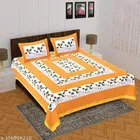 Cotton Double Bedsheet with 2 Pillow Cover 