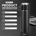 Stainless Vaccum Flask With 2 Cup set 