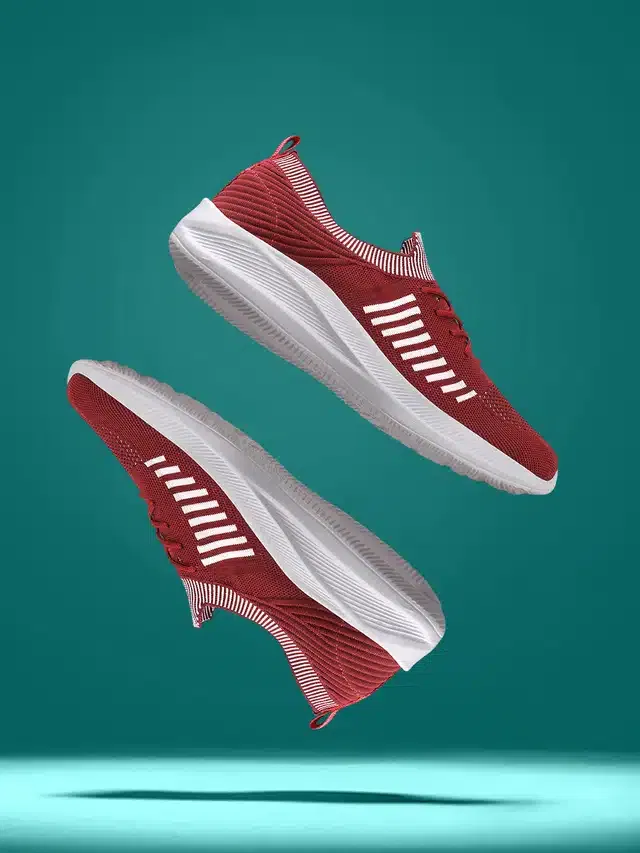 Casual Shoes for Men (Red, 7)
