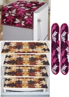 Knit 7 Pcs Fridge Cover Set, Multicolor, Set of 1