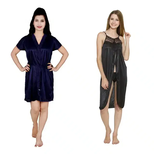 Babydoll for Women (Pack of 2) (Multicolor, Free Size)