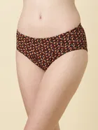 Cotton Printed Briefs for Women, Pack of 1 