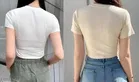 Lycra Top for Women, White & Grey, Pack of 2 