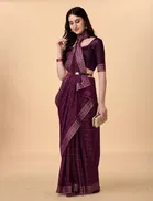 Silk Embroideried Saree for Women 