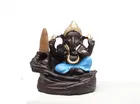 Resin Hand Carved Lord Ganesh Backflow Incense Holder Showpiece 