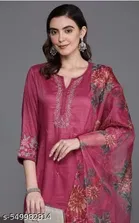 Jute Silk Kurta Set for Women 