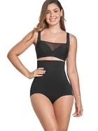 विमेंस कॉटन लाइक्रा टम्मी कण्ट्रोल 4-इन-1 ब्लेंडेड हाई वैस्ट टम्मी & थाई शेपवियर 