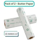 GOOD & MOORE Food Wrapping Butter Paper Roll (11 meter, Pack of 2)