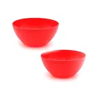 DREAM HOME Plastic Bowl, Microwave Safe( 1.1 L, Pack of 2, Assorted)