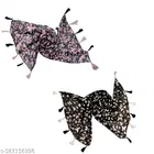 Poly Chiffon Scarves for Women, Multicolor, Pack of 2