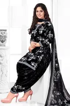 Crepe Floral Punjabi Suit for Women 