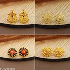 South Indian Temple Style Gold Look Stud Earrings