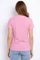 Cotton Blend Printed T-shirt for Men, Pink 