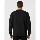 Fleece Printed Sweatshirt for Men, Black 
