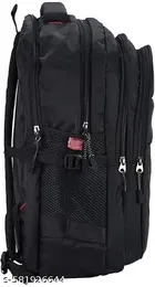 Polyester Backpack for Men & Women, Black