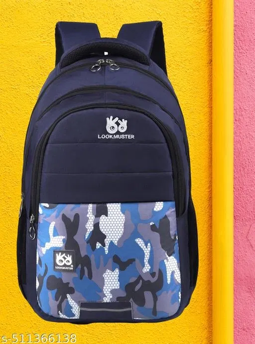 Polyester Backpack for Men & Women, Blue