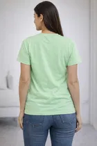 Cotton Blend Printed T-shirt for Men, Green 