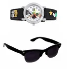 UV Protected Sunglass with Analog Watch for Boys & Girls 