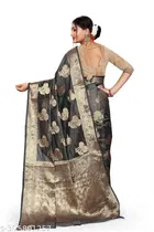 Organza Zari Woven Saree for Women 