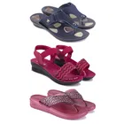 Combo of 2 Pairs Slippers & Sandals for Women 